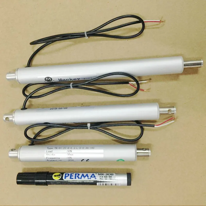 

DC Micro Linear Actuator 150N 12V 24V Stroke 50mm 100mm 200mm 300mm 400mm Push Telescopic Rod Electric 12 V Lineal Actuador