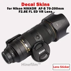 70200 _ Защитная пленка для объективов Nikon Nikkor наклейка на рассеиватель 70-200 мм f2.8E FL ED VR, наклейка, скины, защитная крышка