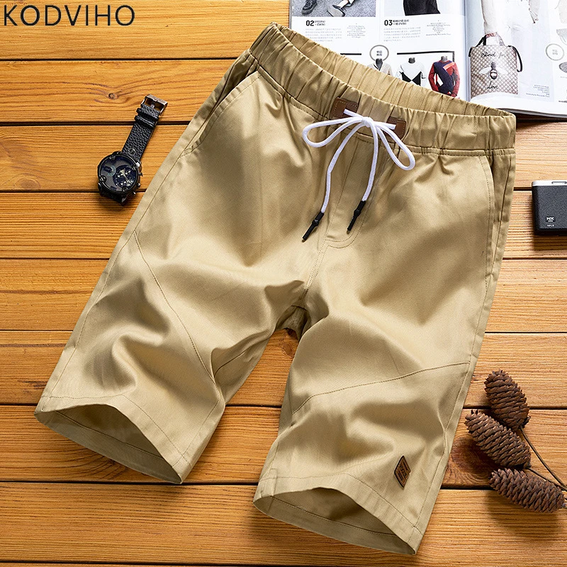 Шорты мужские хлопковые однотонные брендовые дизайнерские базовые короткие