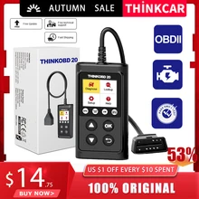THINKCAR Thinkobd 20 OBD2 Scanner Diagnostic Tool Check Engine System Auto Scanner Read and Clean Code Lifetime Free Code Reader