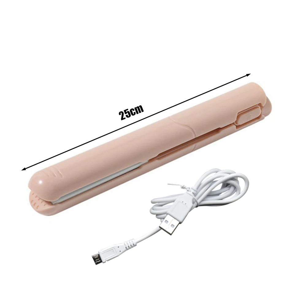 

2 in1 Mini Curling Iron Corrugate USB Electronic Splint Hair Curler Waves Flat Iron Straightening Clip Hairdressing Styling Tool