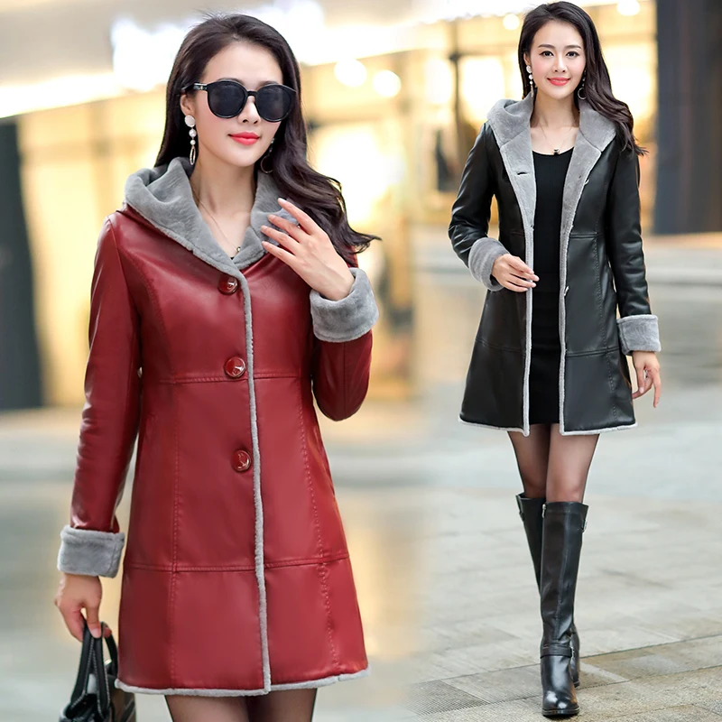 Женское осенне-зимнее пальто 2020 тонкая теплая мягкая куртка из искусственной