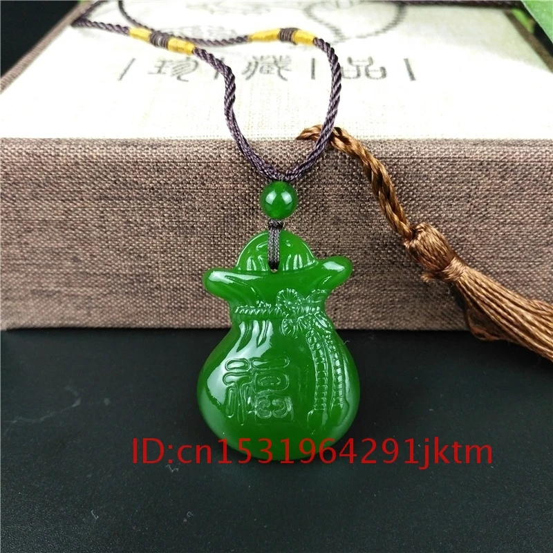 Нефритовый Зеленый Натуральный Модный китайский подарок Амулет подвеска
