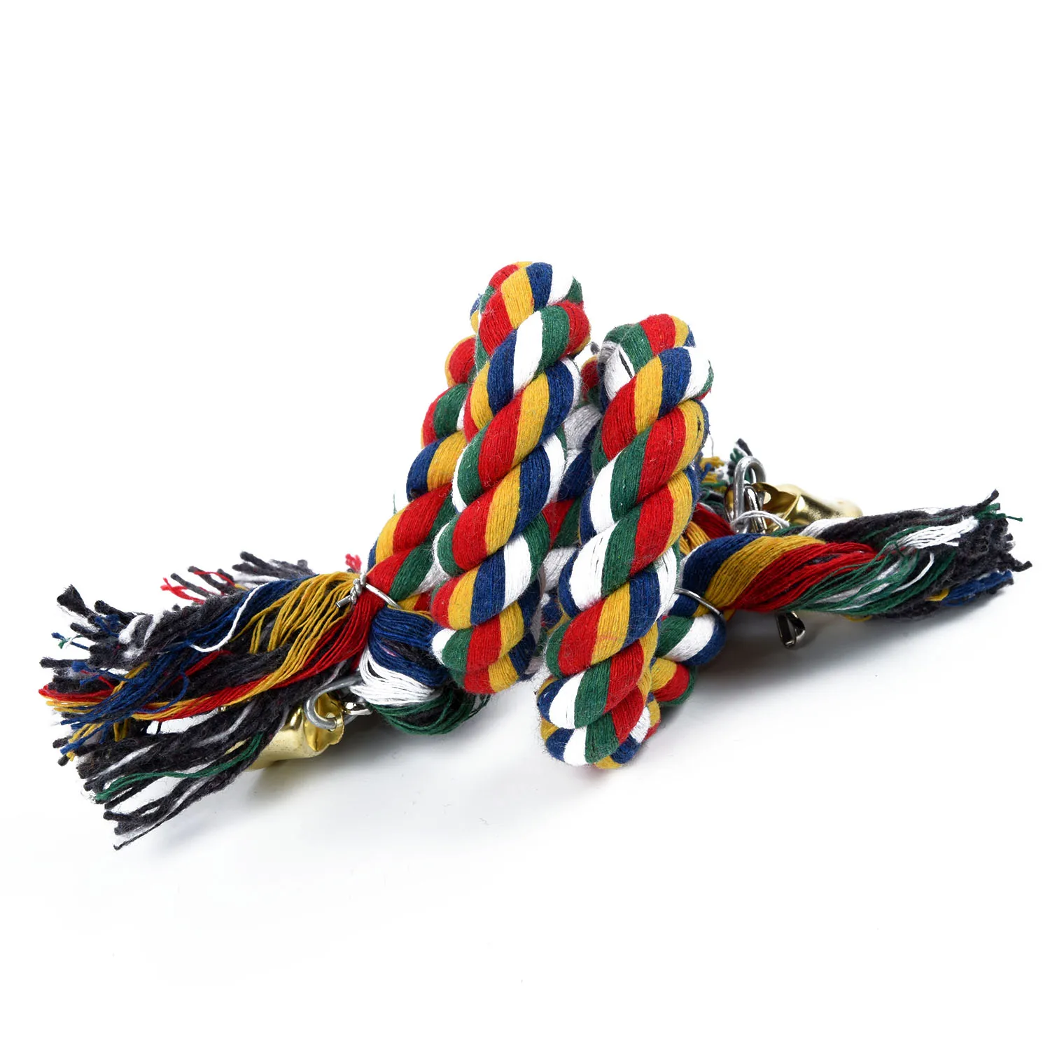 Parrot Rope Hanging Braided Budgie Chew Bird Cage Cockatiel Toy Pet Stand Training Accessories Conure Swing Supplies 50cm | Дом и сад