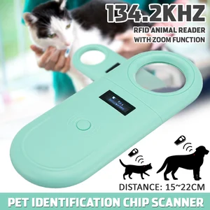 Pet ID Reader ISO11784/5 USB Animal Tag Microchip Reader Chip 134.2khz
Handheld Pet Dog Cat Digital Scanner With Zoom Function