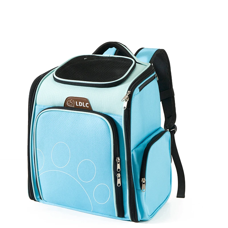 ?? 猫キャリア素敵なダブルショルダーフロント拡張バックパックローラーブラインド通気性デザイン自己ロックジッパー安全ロープ