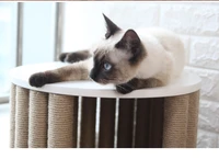Wooden Pet Cat Climbing Frame Cat Furniture Grab Board Grab Column Side Table Coffee Table Cat Litter Bench Bedside Table