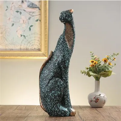 

[HHT] Nordic Resin Animal Sculpture Double Tiger Leopard Statue Livingroom TV Cabinet Home Decorations Accessories Modern Crafts