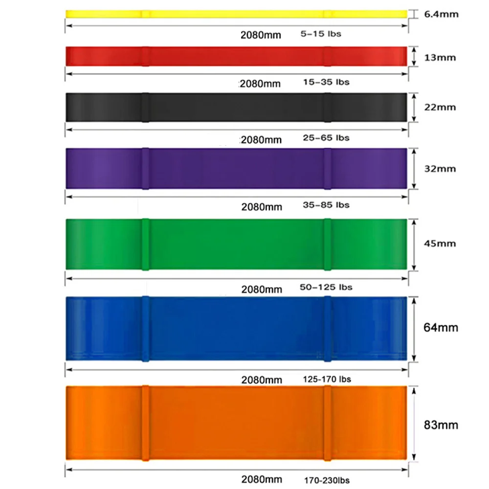 Резиновая лента для пилатеса 208 см | Спорт и развлечения
