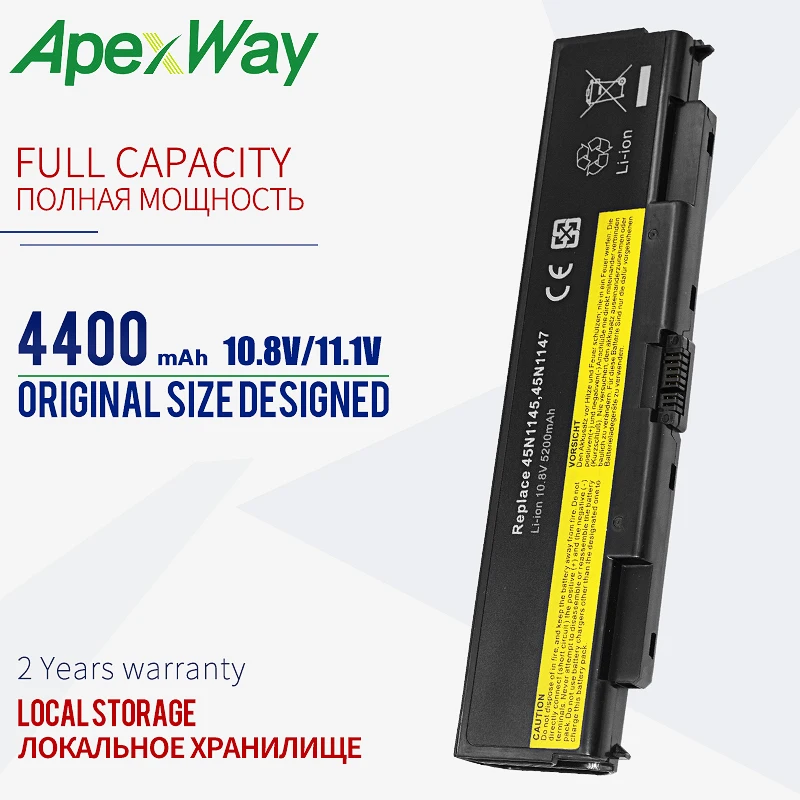 Аккумулятор Apexway T440P для ноутбука 10 8 В Lenovo ThinkPad L440 L540 T440pT540p W540 45N1148 45N1149 45N1150T 45N1144