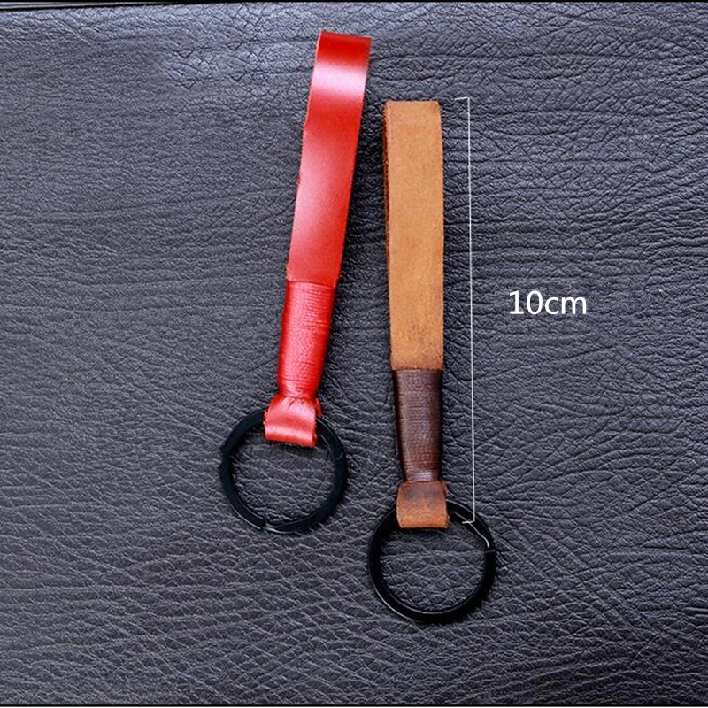 Кожаный Автомобильный Брелок модный держатель для ключей подвеска
