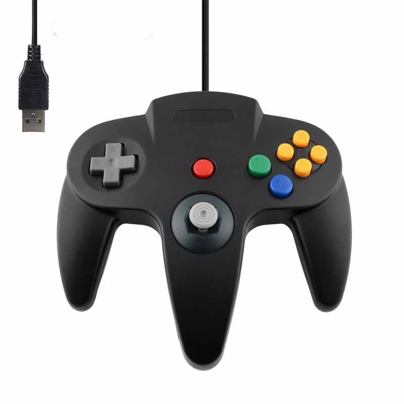 

New Wired USB Gamepad Joystick for N64 Classic Game Controller Joypad for Windows PC Mac Control