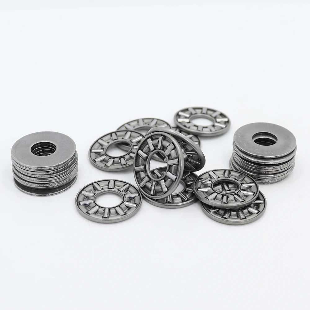 Упорный игольчатый роликовый подшипник AXK0821 + 2AS с двумя шайбами AS0812 8*21*4 мм (10 шт.)