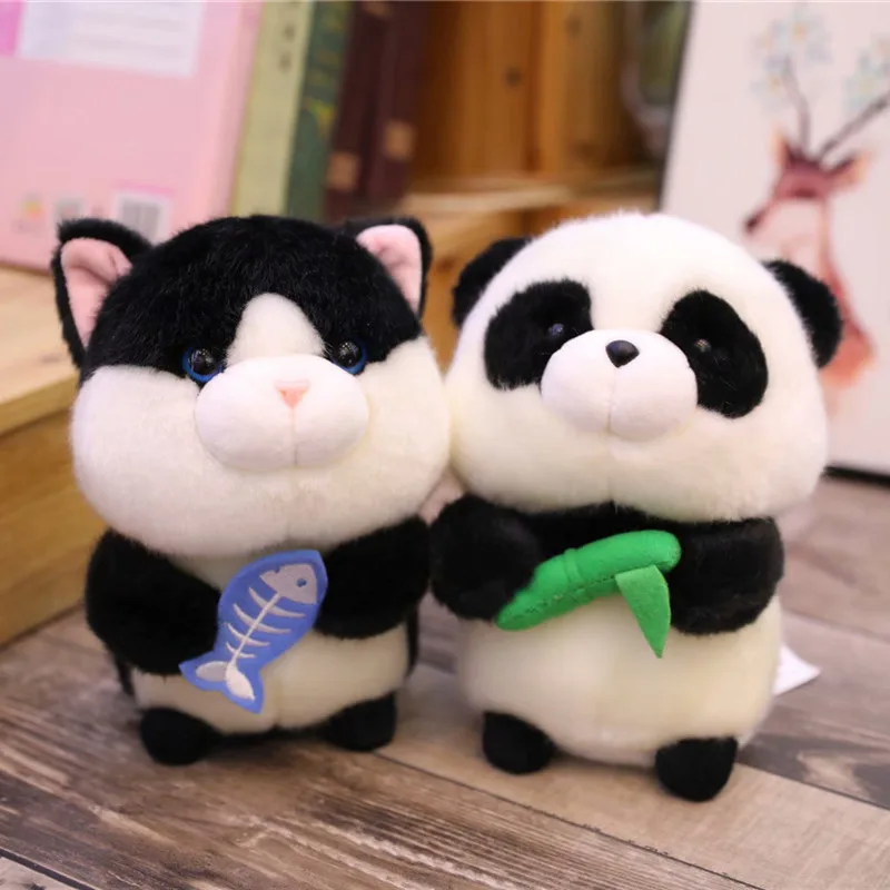 

18cm Kawaii Hamster Plush Toys Stuffed Animals Cute Panda Soft Plushie Doll Baby Companion Kids Toys Birthday Gift To Girlfriend