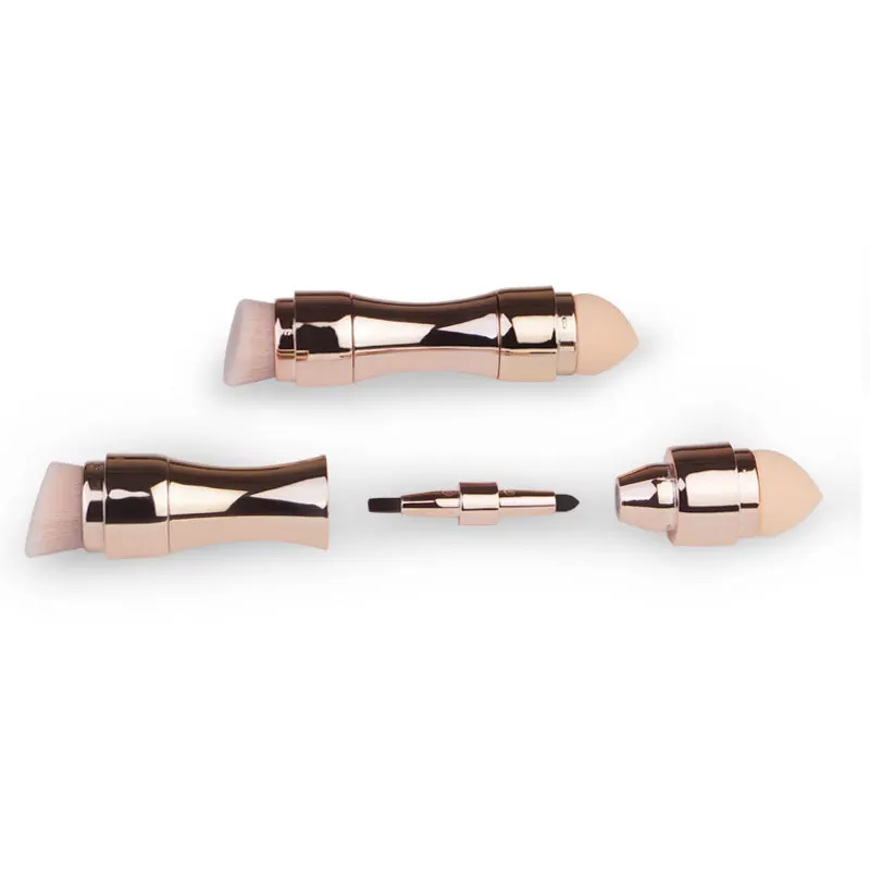 Профессиональная кисть 4 в 1 для бровей подводки глаз румян пудры косметики