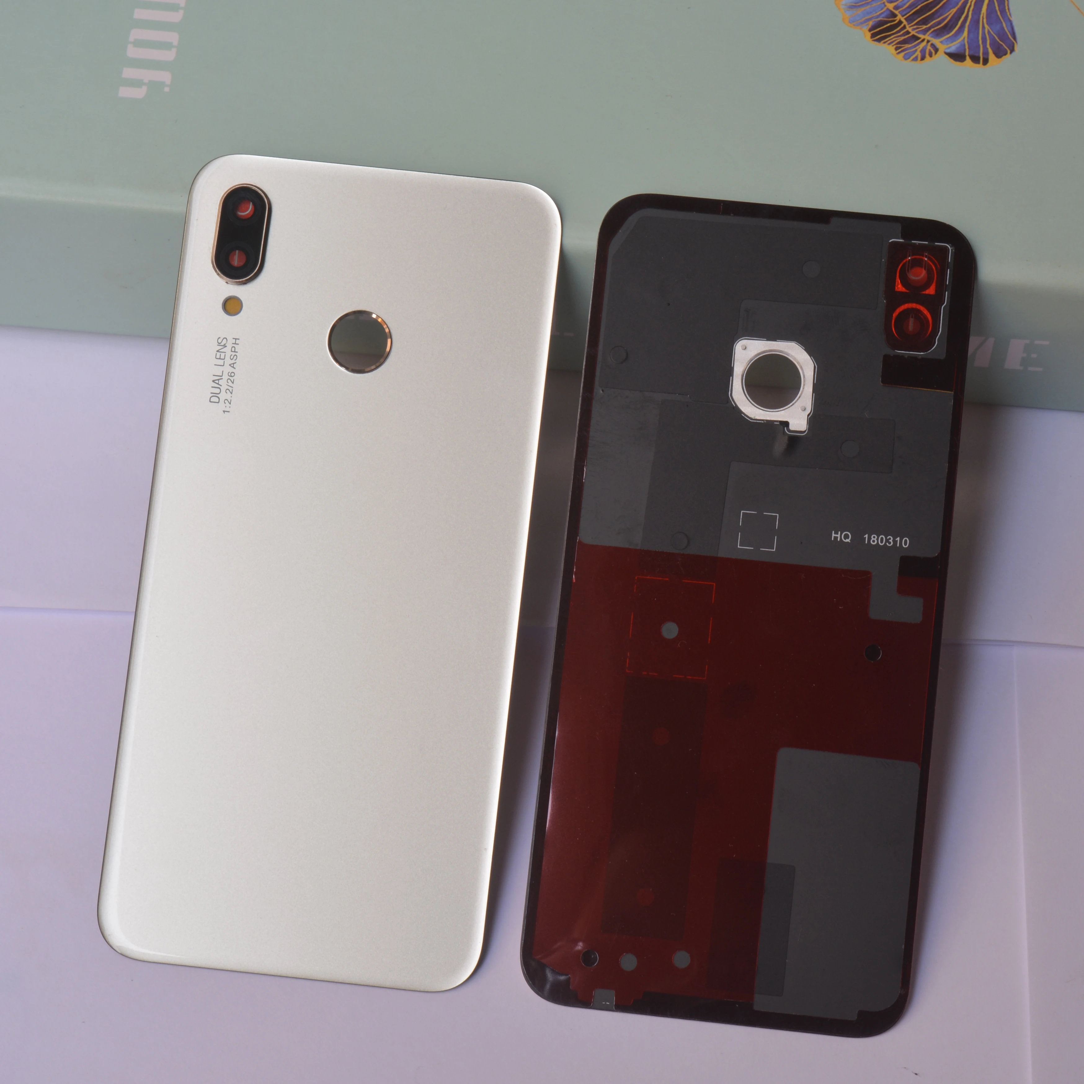 Оригинальная Новинка для Huawei P20 lite задняя крышка аккумулятора стеклянный корпус +