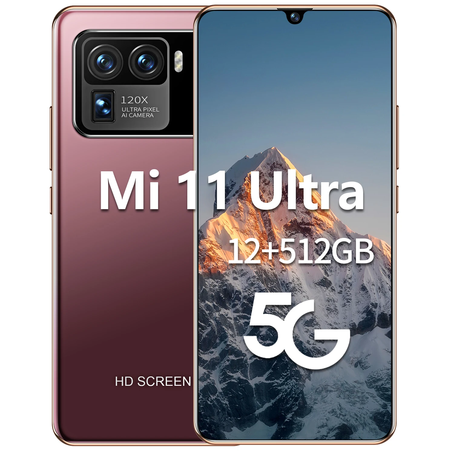 

Mi11Ultra Newest Smartphone Global Version 6.7''12 512GB Full Screen 6000mAh HD camera Face Fingerprint Unlock Mobile Phone