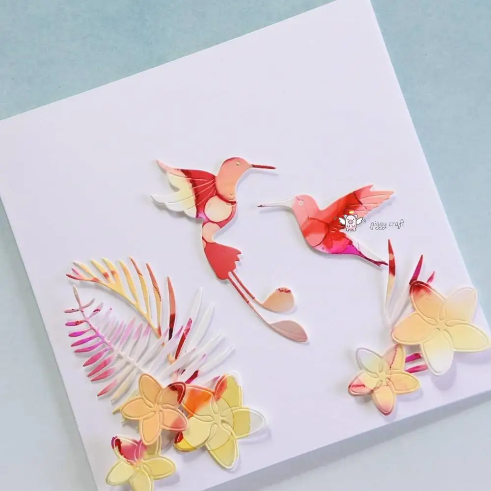 

Полипропиленовые металлические Вырубные штампы вырезанная форма 2019 цветок Колибри шарф бумага рукоделие Нож Форма лезвие перфоратор траф...