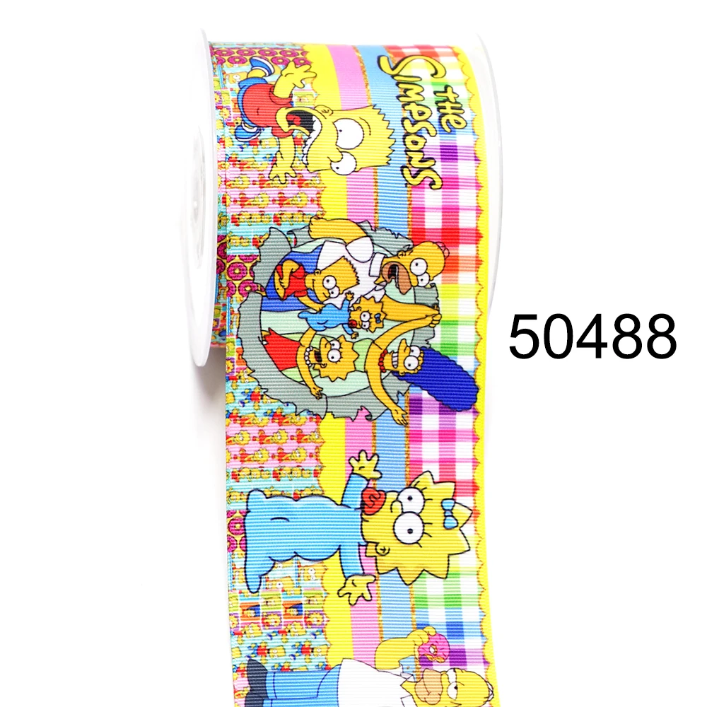 Choshim Brand DIY Handmade Materials Printed Grosgrain Ribbon 5 Yard Per Size 50486 | Ribbons