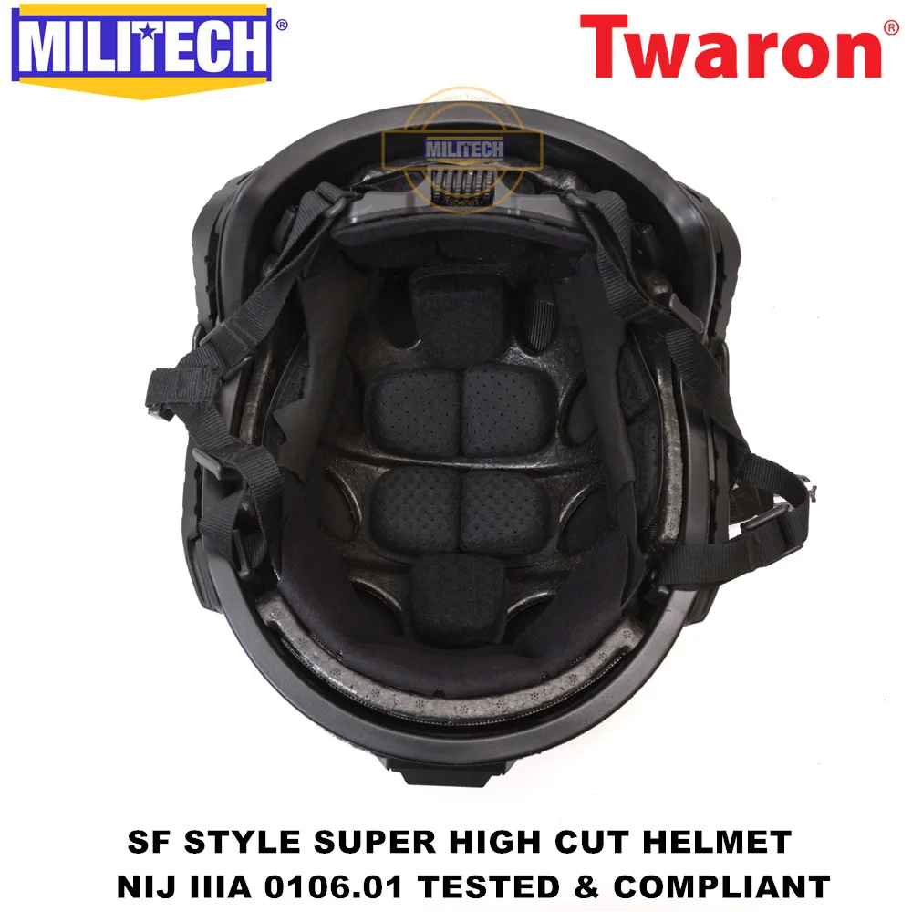 

MILITECH SF Style Super High Cut Deluxe Maritime NIJ Level IIIA 3A FAST Bulletproof Aramid Bullet Proof Ballistic Helmet CAG