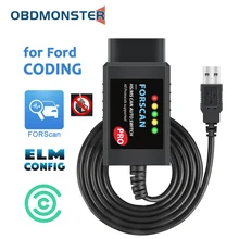 ELM327 V1.5 USB HS MS-CAN Made for FORScan Pro OBD Scanner Tool For Ford Mazda Hidden Function Programming Car Diagnostic Tools