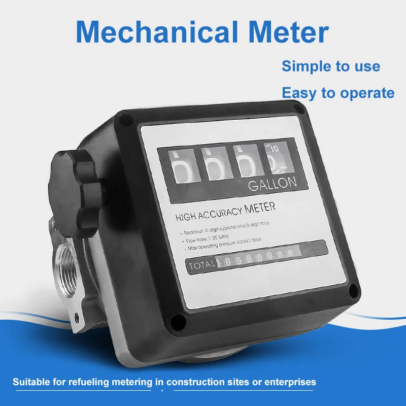 flow meter adjusting mechanical flowmeter 1 inch inner wire digital fuel gauge Fuel kerosene dispenser accessories black | Инструменты