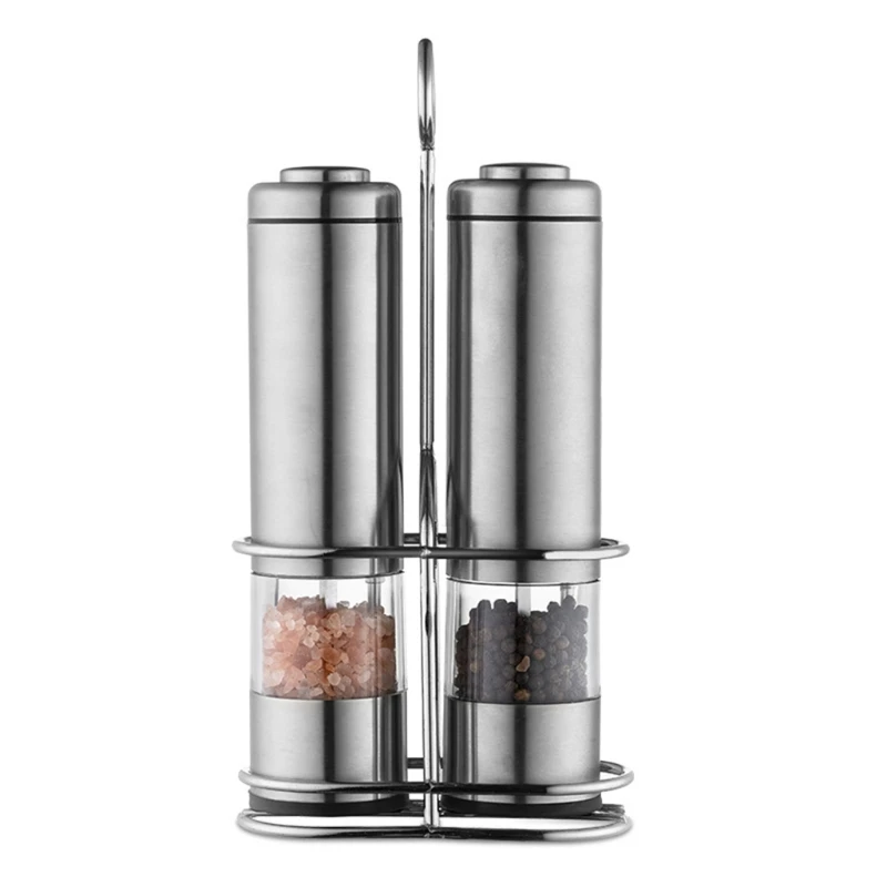 

Pepper Grinder With Stand Ceramic Grinders With Lights And Adjustable Coarseness