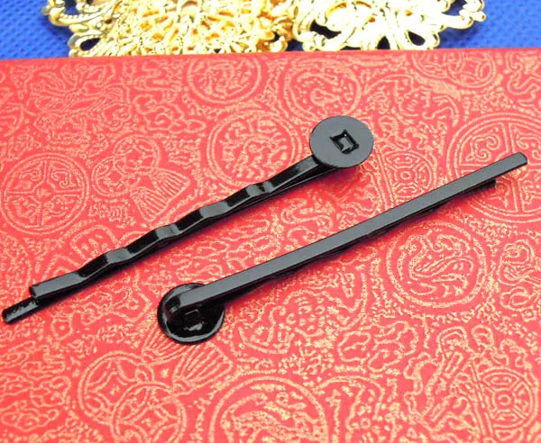 Шпильки &quotбобби&quot Blanks футболки для девочек выводов 8 мм плоский круглый клейкий