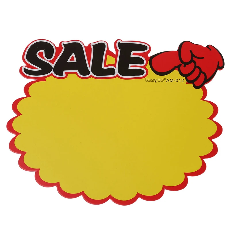 

Supermarket Sale Promotion Advertising Sign Price Tags Paper 10 Pcs