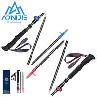 aonijie e4206 e4087 adjustable folding ultralight carbon fiber quick lock trekking poles for hiking running pole walking stick