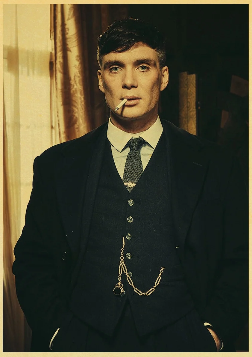 

British high score crime drama Peaky Blinders poster hight quality retro painting home decor wall art room wall stickers