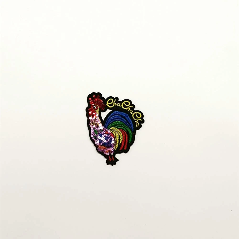 

Design large embroidery big cock animal cartoon patches for clothing HE-3249