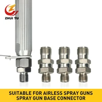 3pc airless fittings 14 straight pipe hose connector airless spray gun repair tool 14 nps 3000 psi high quality adapter