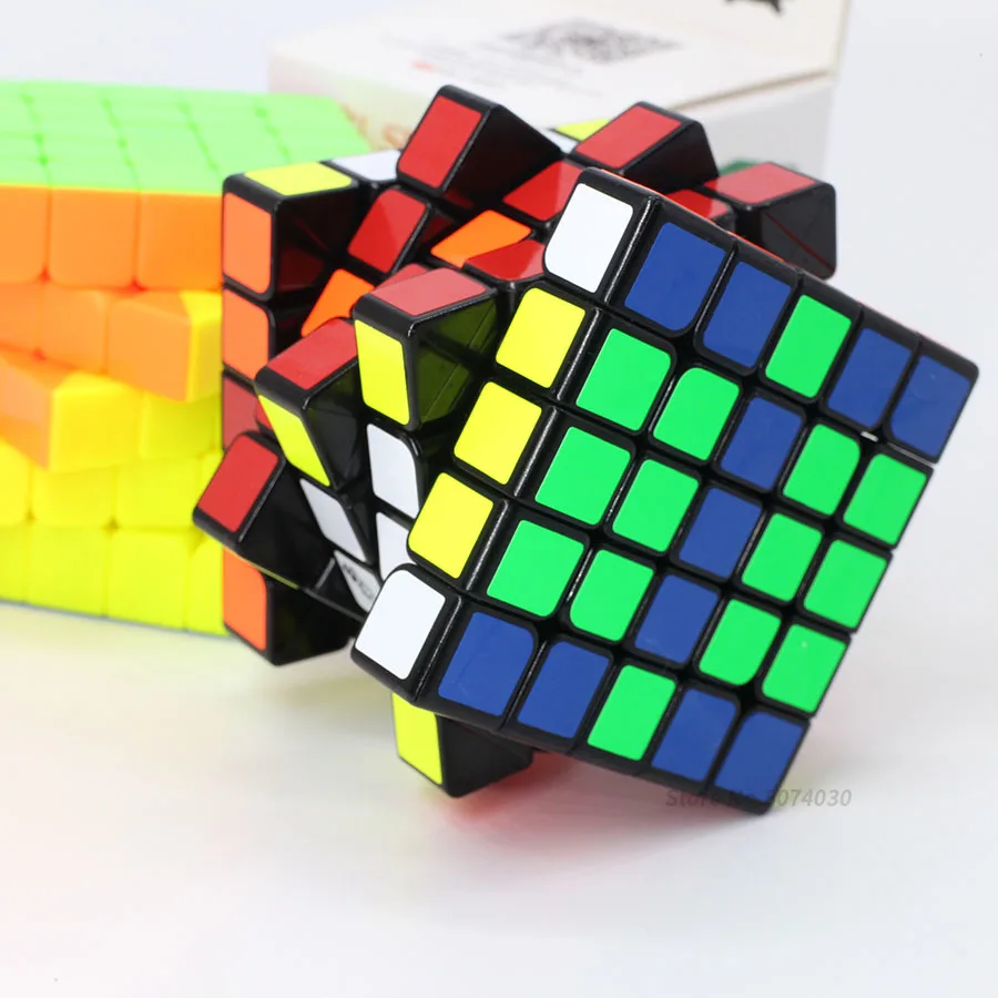 Qiyi Mofangge Wushuang 5x5x5 Speed Magic Cube Puzzle 5x5 кубов соревнований игрушки WCA Championsh Square Black Strickerless
