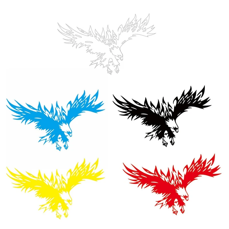 

C 1 Pcs 80x50cm Hood Decals Car Hood Stickers Body Stickers D-733 Spot Spread Wings Flying Eagle Tribal Totem