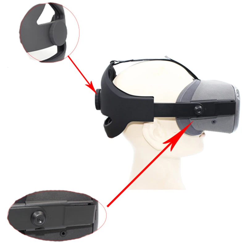 

Adjustable Head Strap for Oculus Quest VR Headset AR Glasses Adjustable Foam Pad No Pressure Relieving Accessories