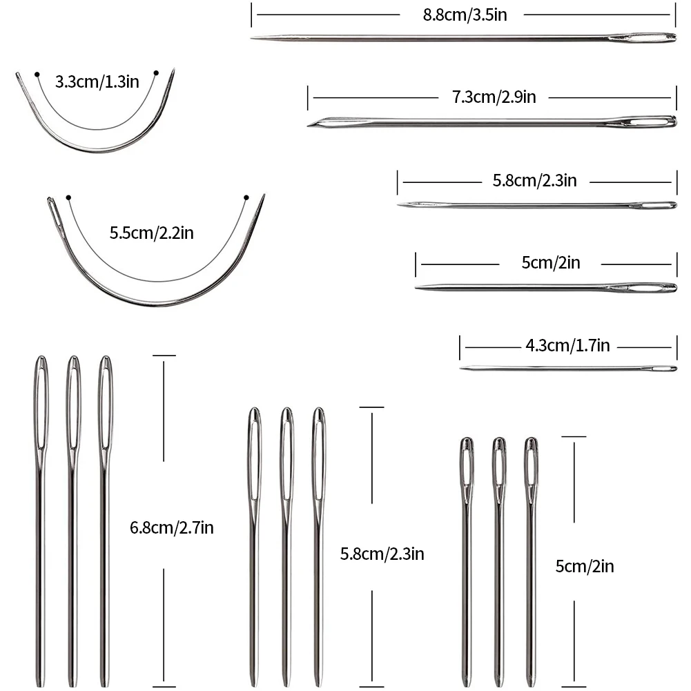 

29PCS Leather Repair Kit Leather Craft Tools Hand Sewing Craft Tools With Upholstery Needles Thread Tape Measure Drilling Awls