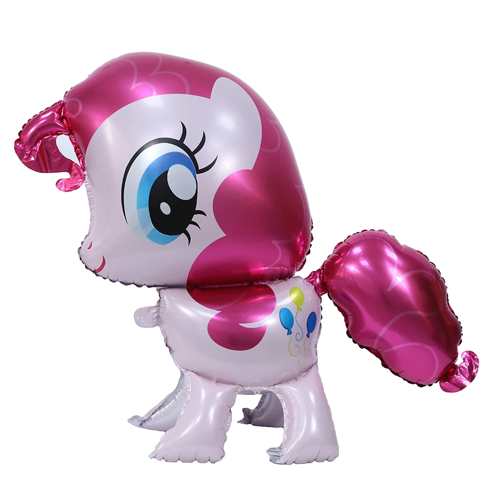 1 шт. Розовая лошадка пони воздушные шары забавные животные тема вечерние Baby Shower
