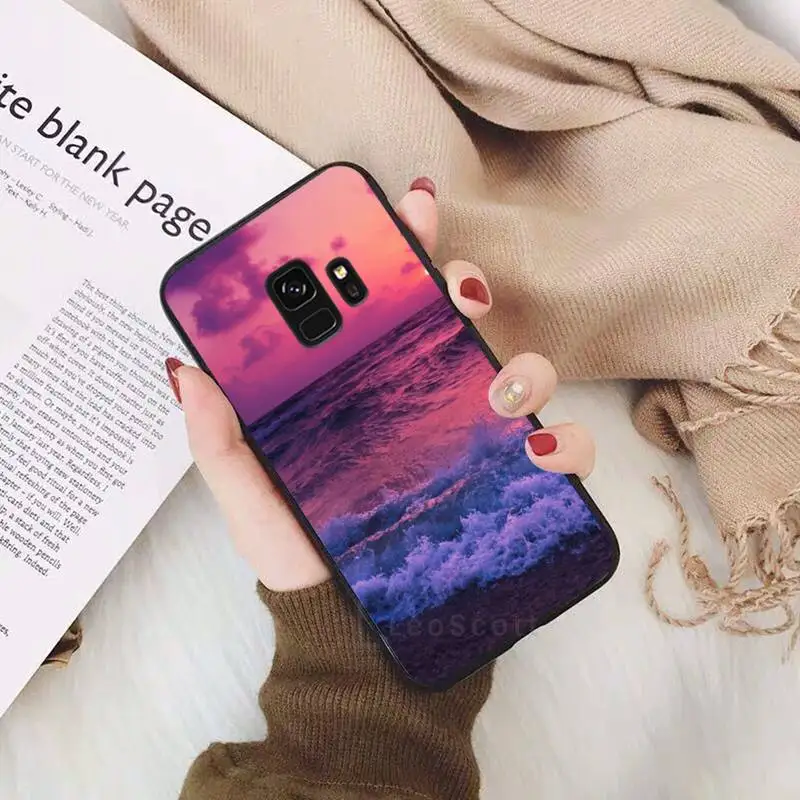 

Sweet sky pink Cloud art printing Phone Case for samsung galaxy s21 s20 fe s10 s9 s8 s30 note 20 10 ultra plus pro lite 5G cover