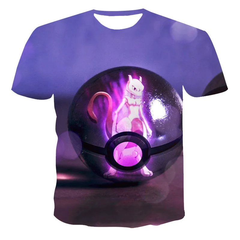 

Men Women Oversized Casual Loose T-shirt Pokemon 3d Print T-shirt