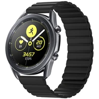 silicone solo loop magnetic strap for huawei watch 3active 2samsung galaxy watchamazfit gtr replacement strap for 22mm 20mm
