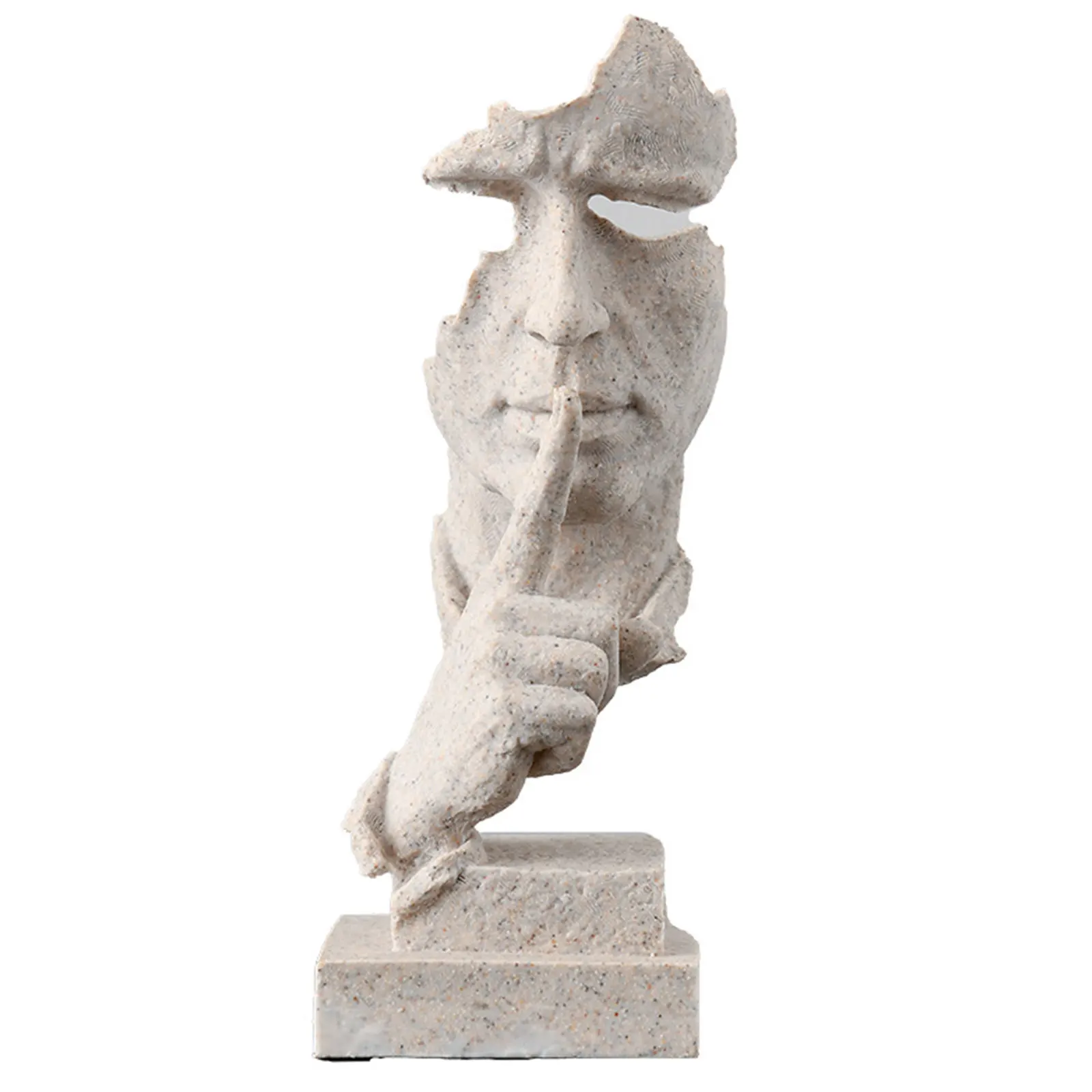 Бесшумная золотая статуя абстрактная из смолы Мужская Scilent в ассортименте | Дом и