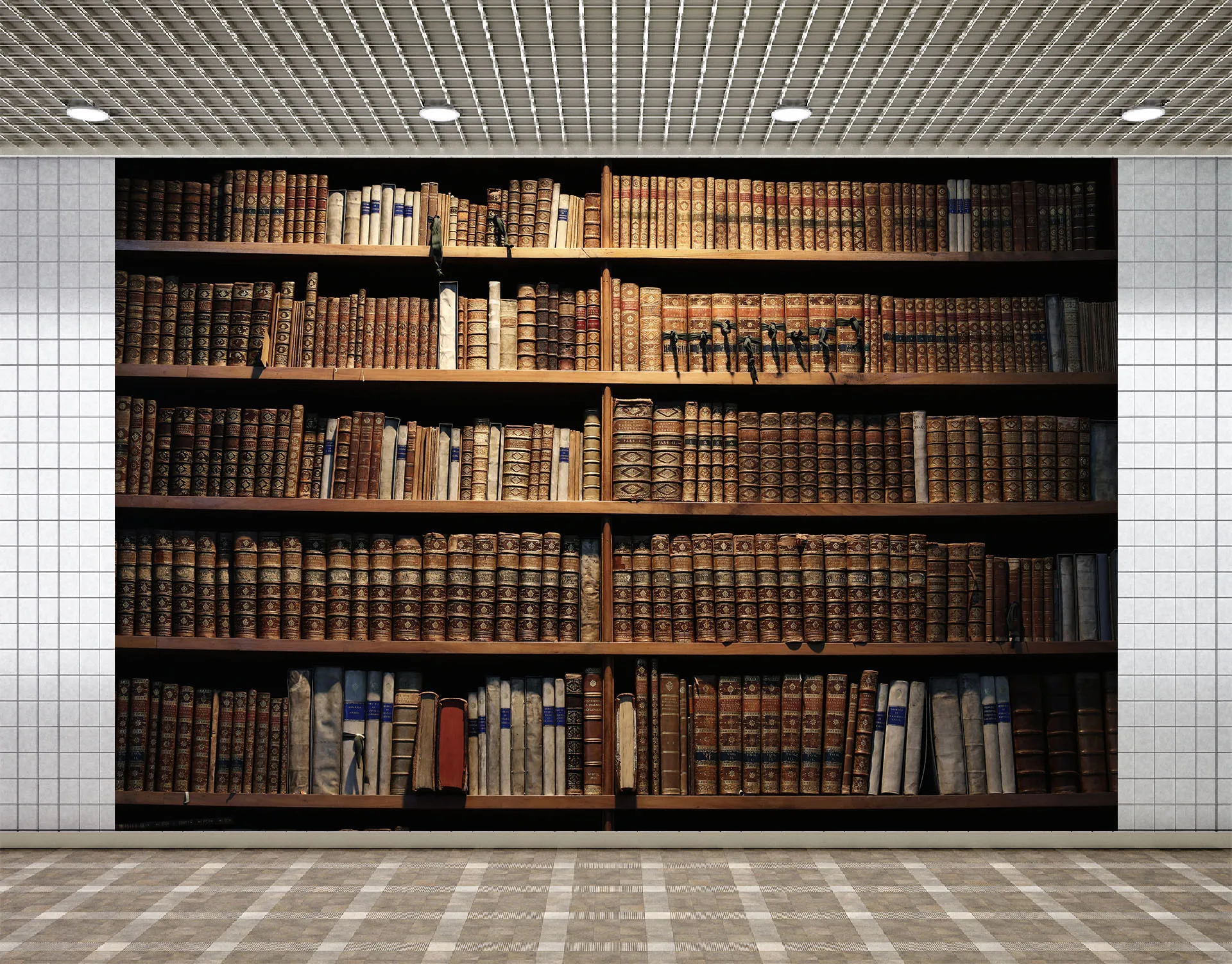 

Фон Lyavshi для фотосъемки на день рождения, студийный фон для фотосъемки с изображением библиотеки, винтажный деревянный книжный шкаф