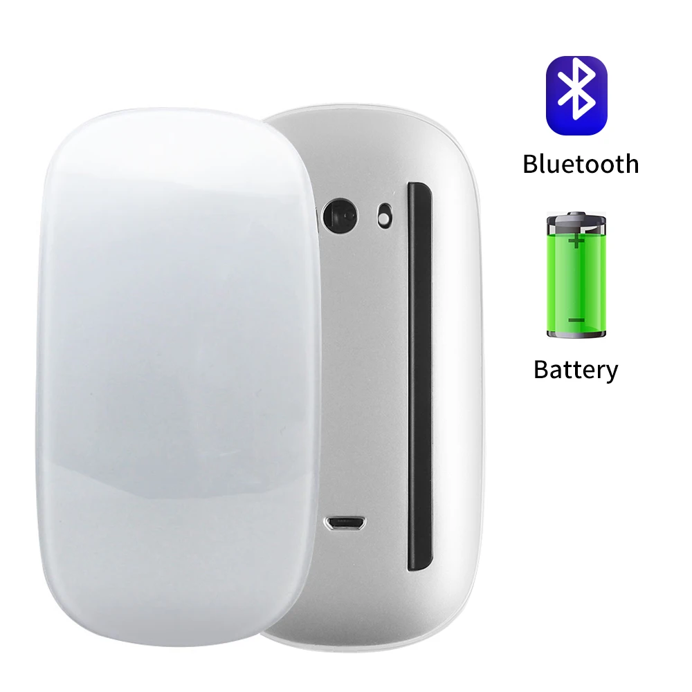 CHYI Bluetooth 5.0 Magic Wireless Mouse Аккумуляторная Сенсорный Ультра Тонкий Лазерный Мыши 1600