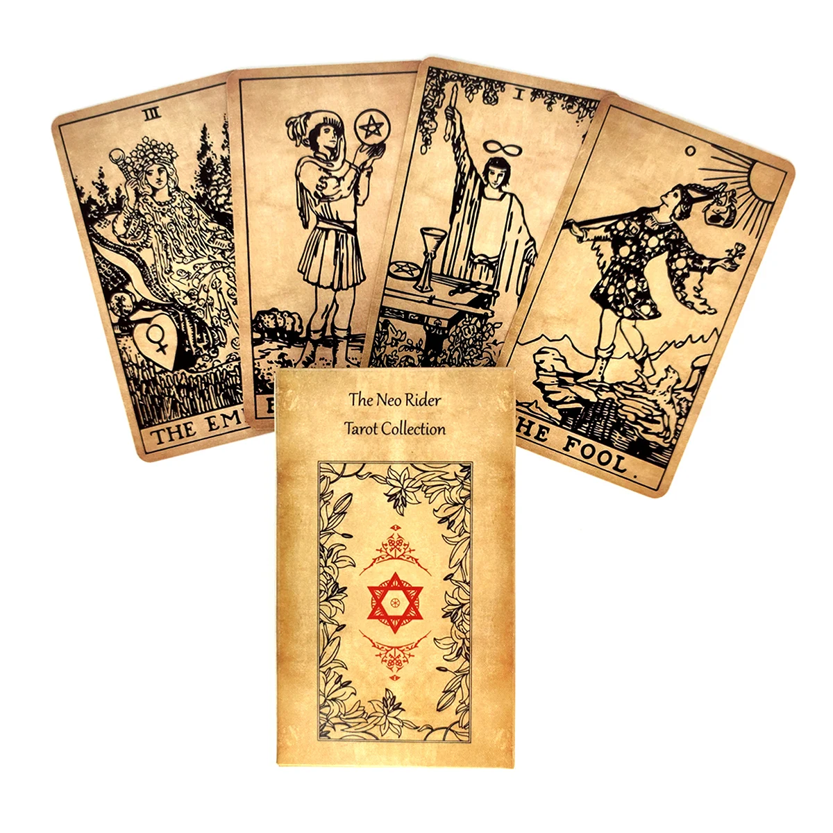 

2021 New The Neo Rider Tarot Cards And PDF Guidance Divination Deck Entertainment Parties Board Game Support Drop Shipping 78Pcs