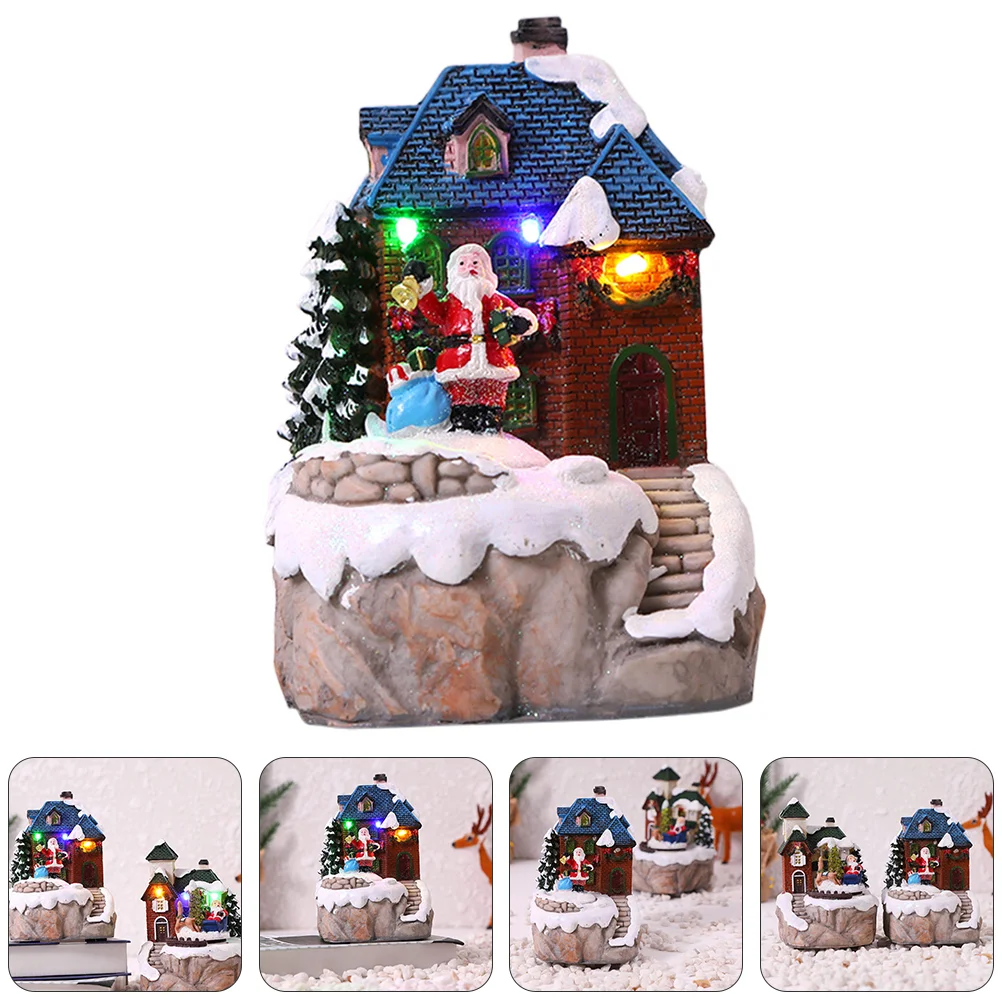 

Рождественская вечеринка светящийся музыкальный Снежный пейзаж искусственное украшение