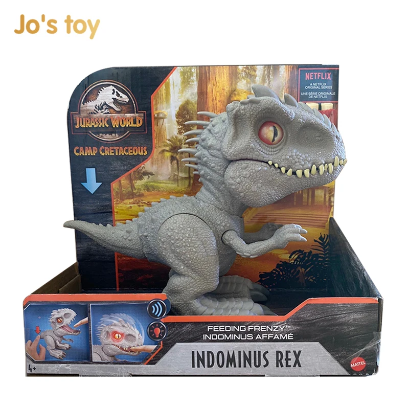 

Игрушка Jo Indominus rex интеллектуальная Интерактивная Q-формирование индукционных звуковых светильник вых эффектов модель динозавра GMT90