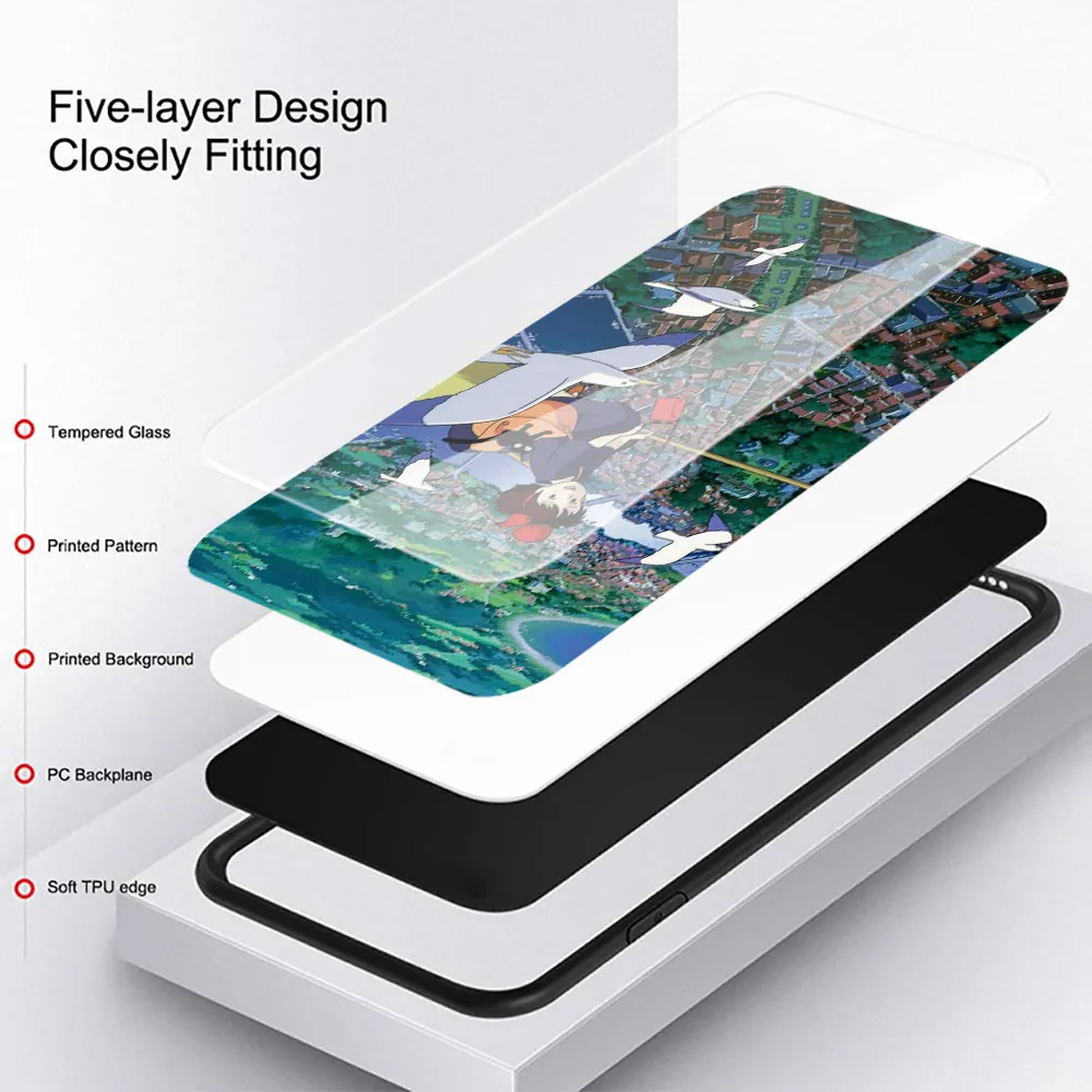 anime totoro ghibli art tempered glass cover for oneplus 9 r 8t 8 nord z 7 7t pro 5g silicone phone case coque shell free global shipping