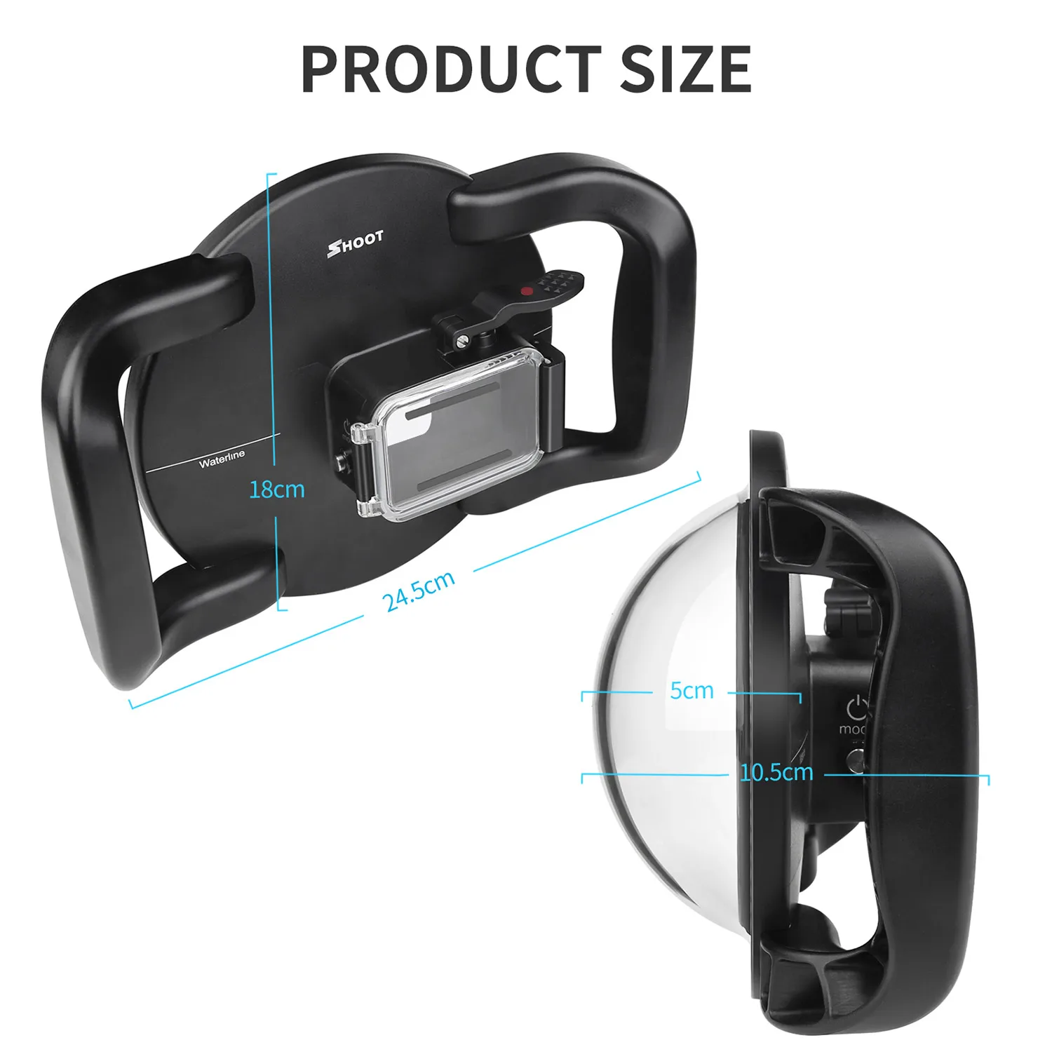 Pаспродажа Купольный чехол для экшн-камеры GoPro Hero 8, 45 м