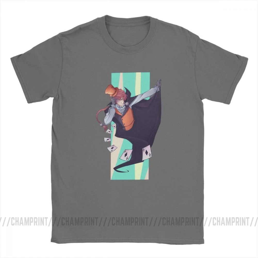 Веселая Мужская футболка с круглым вырезом Bungou изображением бродячих собак